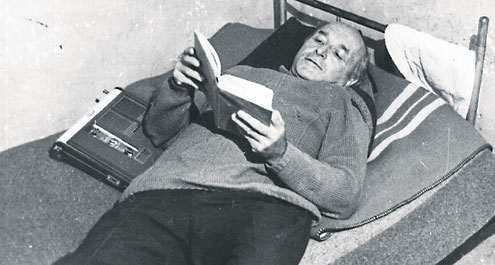 Klaus Barbie in his prison cell