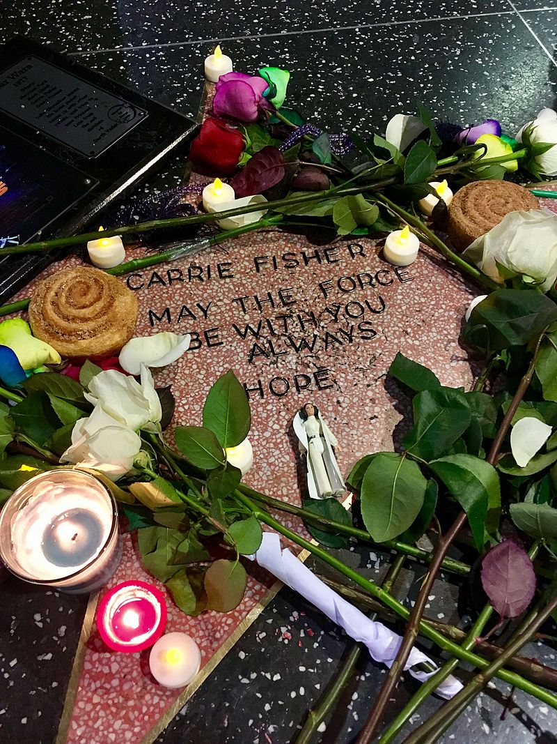 Carrie_Fisher_memorial_star