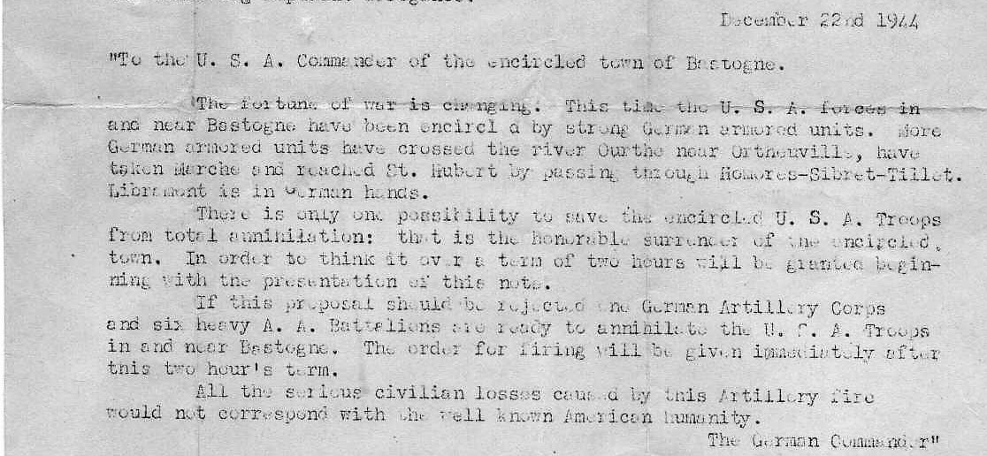 mcauliffebastognechristmasletter101airborne