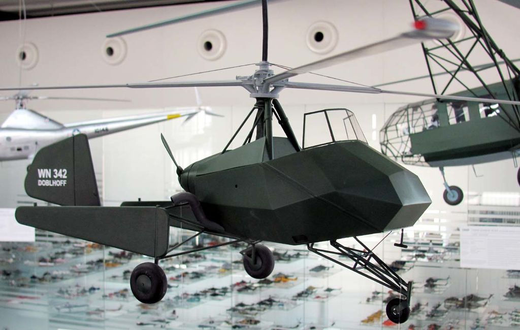 doblhoff_wnf_342_v-4_modell_im_hubschraubermuseum_buckeburg