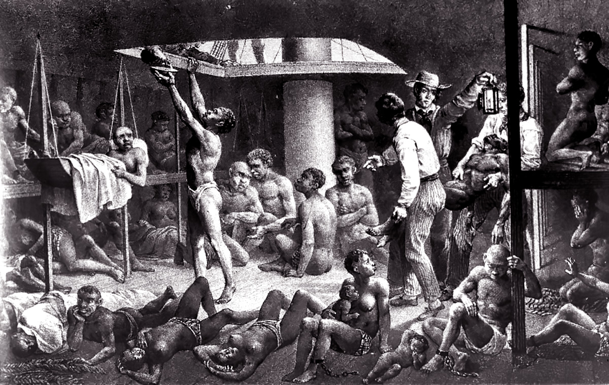 EnslavedAfricansinHoldofSlaveShip1827