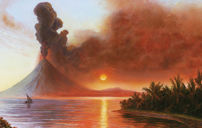 A-depiction-of-the-Mount-Tambora-eruption