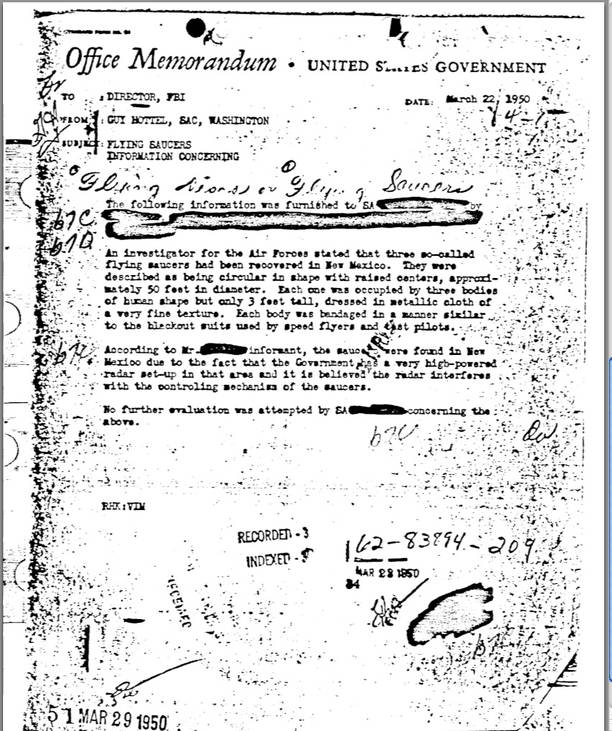 FlyingSaucersMemorandumMarch22-1950