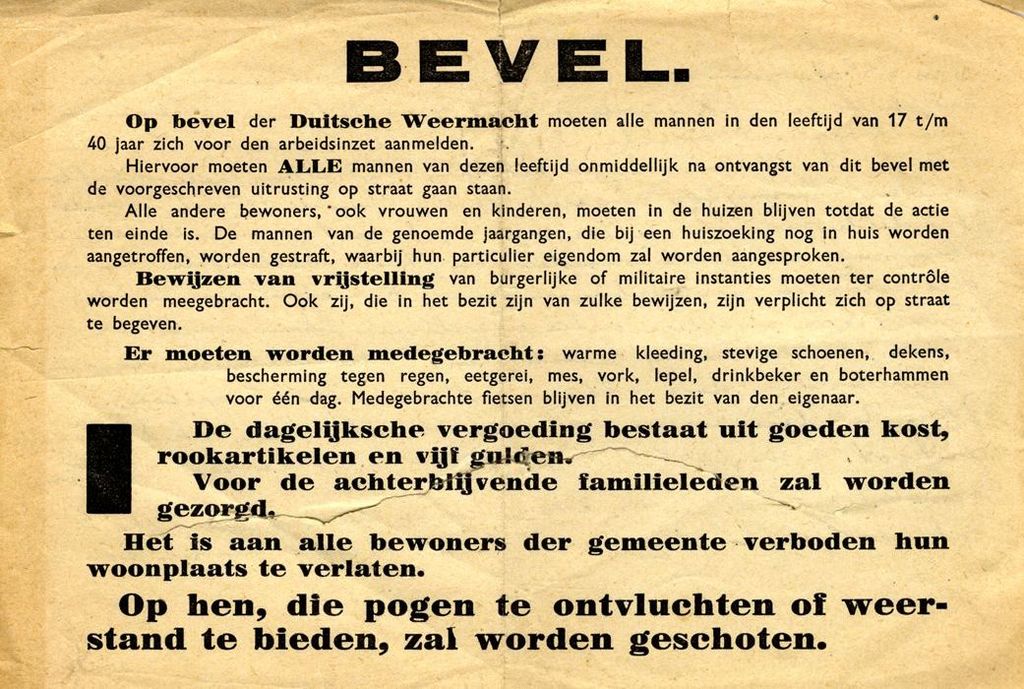 Bevel_arbeidsinzet_1944_Rotterdam