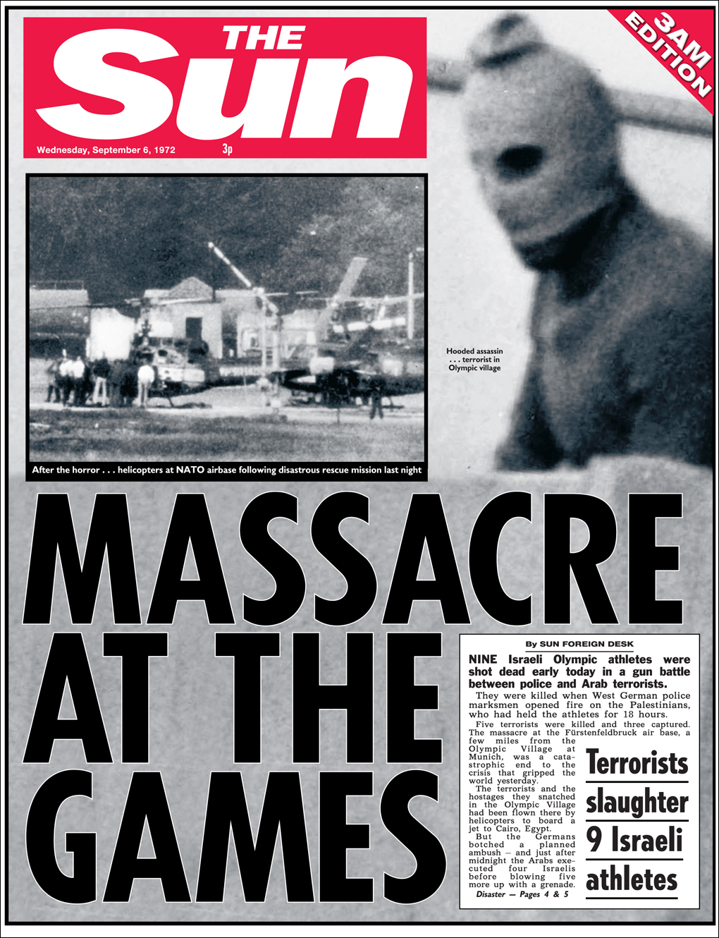 Sun Newspaper headline