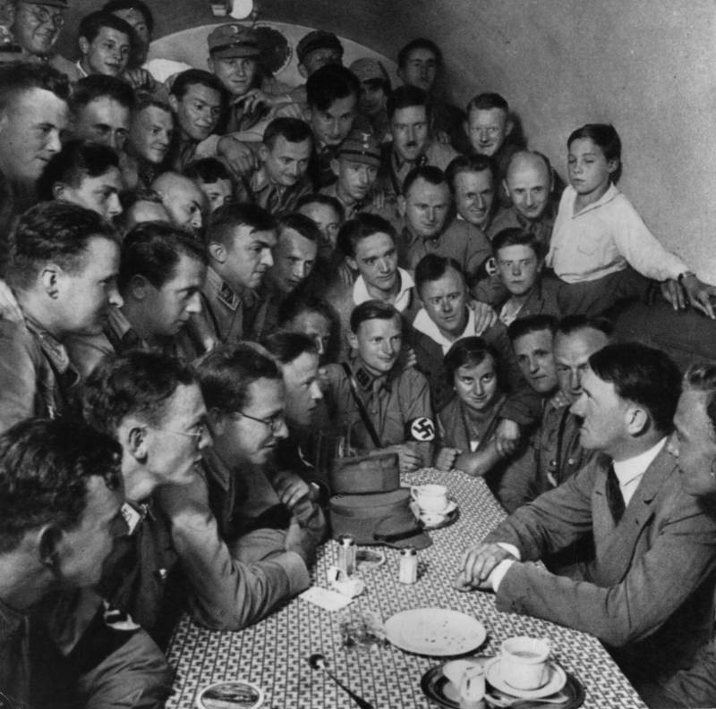 crowding-around-table