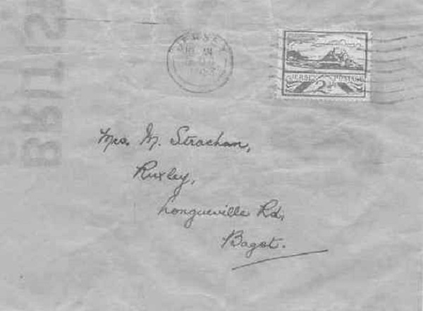 Post from Jersey during the occupation