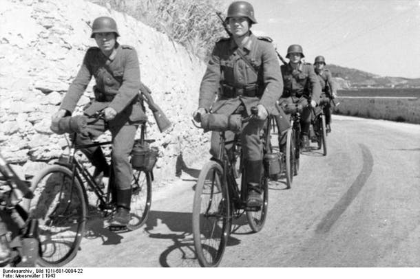 German Rinding Bycicles “Give Us Your Bicycle or Die.” The Story of the Bicycles and World War ...