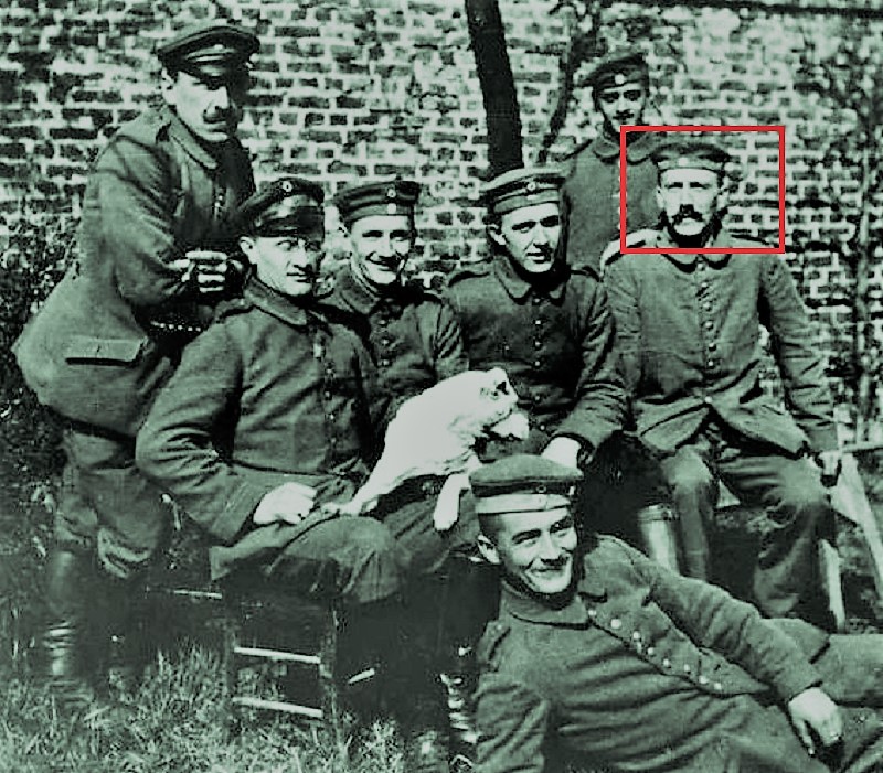 Hitler on the right