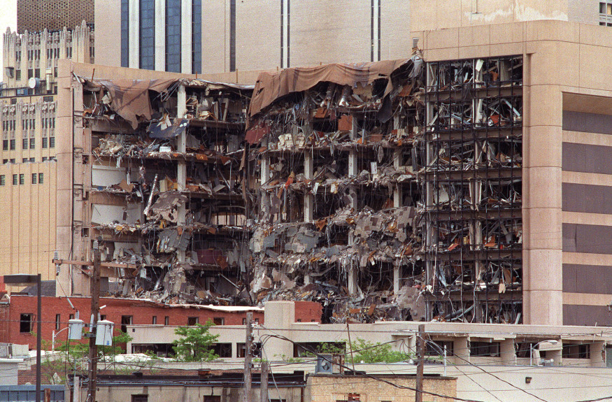 This 19 April 1995 file photo shows the north side